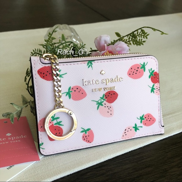 kate spade Accessories Kate Spade Staci Wild Strawberries Lzip Card